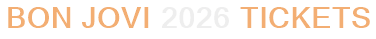 Bon Jovi 2026 Tickets
